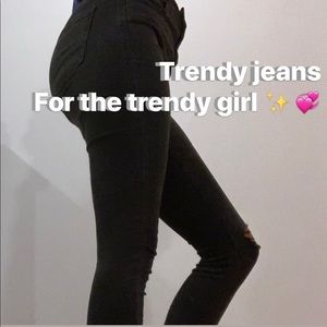 Black high waisted skinny jeans Back to school